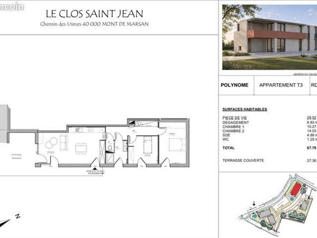 Appartement vente à Mont-de-Marsan, Landes
