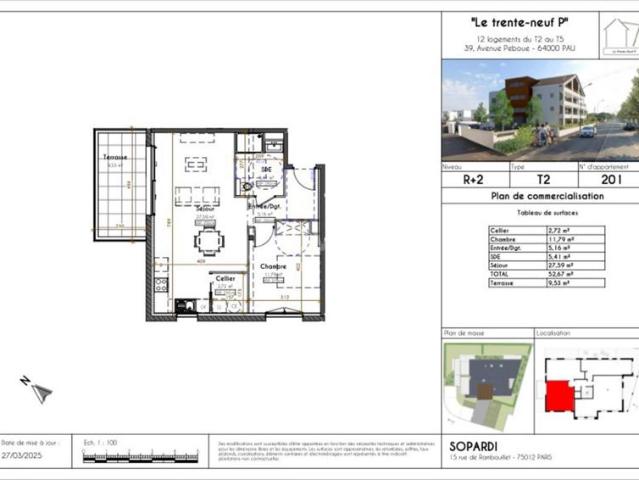 Appartement vente à Pau