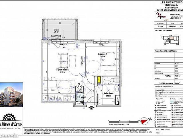 Appartement vente à Molsheim, Ernolsheim-bruche