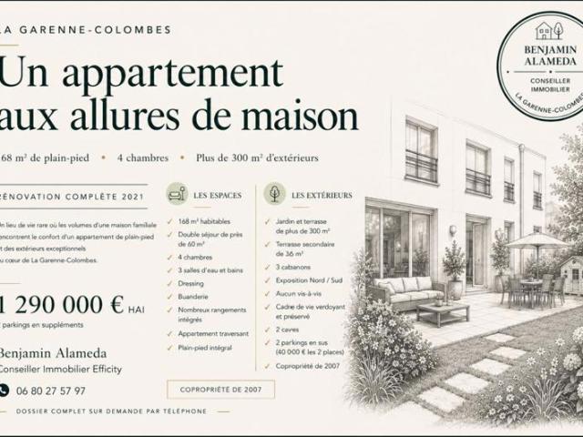 Appartement vente à Nanterre, La Garenne-colombes