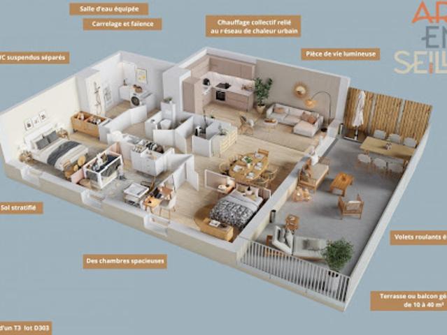 Appartement vente à Plantières-Queuleu, Metz