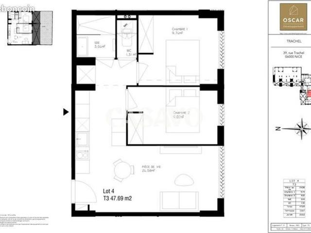 Appartement vente à Nice, Alpes-Maritimes