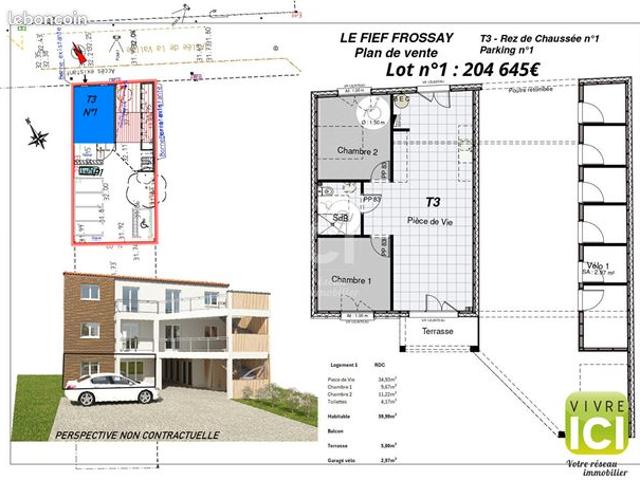 Appartement vente à Saint-Nazaire, Frossay