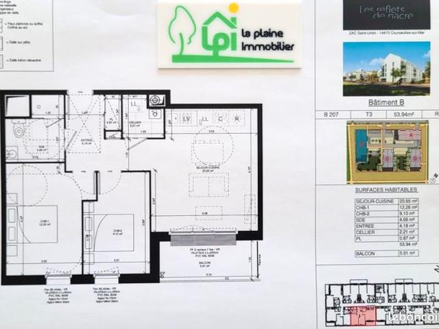 Appartement vente à Caen, Courseulles-sur-mer