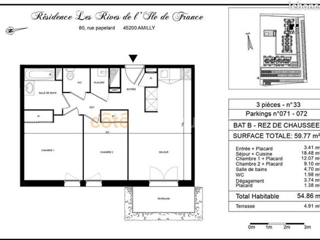Appartement vente à Montargis, Amilly