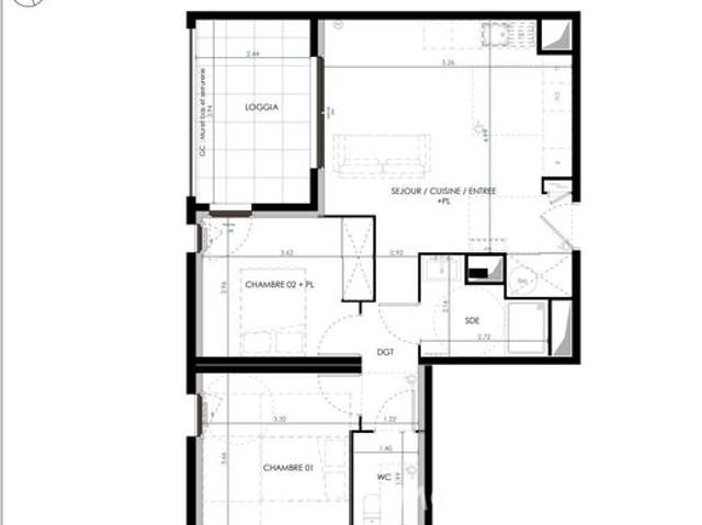 Appartement vente à Lodève, Saint-clément-de-rivière