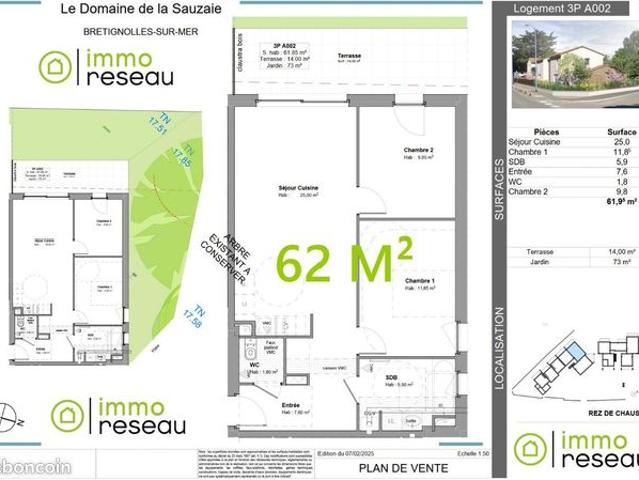 Appartement vente à Les Sables-d'Olonne, Bretignolles-sur-mer
