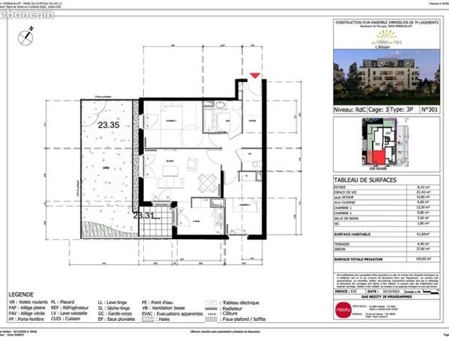 Appartement vente à Dreux, Vernouillet