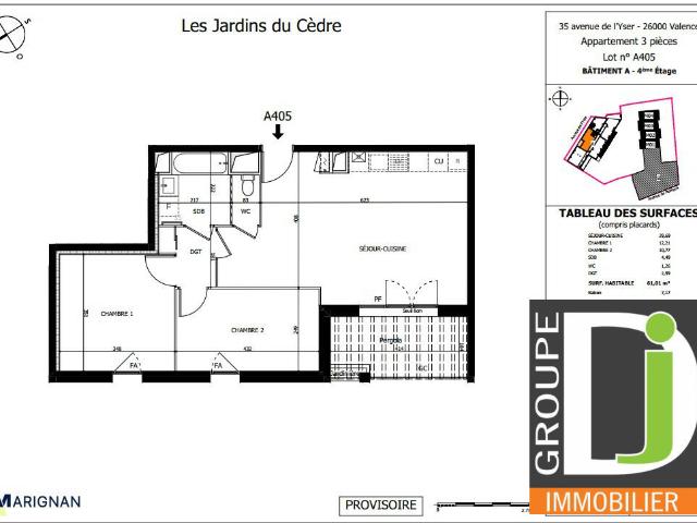 Appartement vente à France métropolitaine, Valence