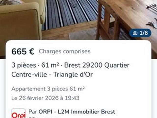 Appartement location à Brest, Bretagne
