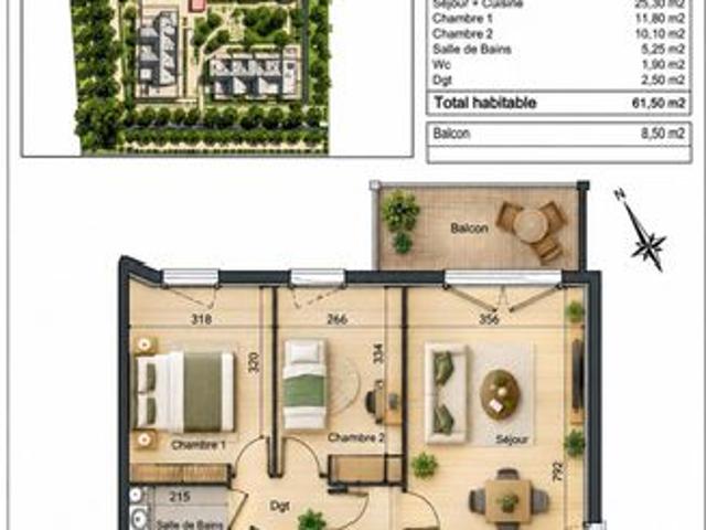 Appartement vente à Saint-Pierre-du-Perray, Essonne