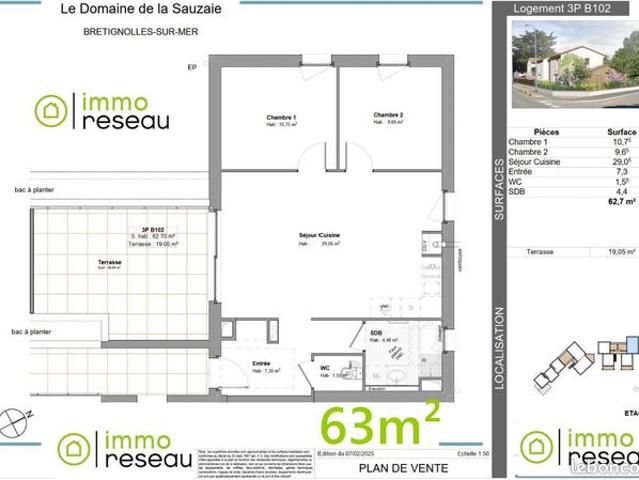 Appartement vente à Les Sables-d'Olonne, Bretignolles-sur-mer