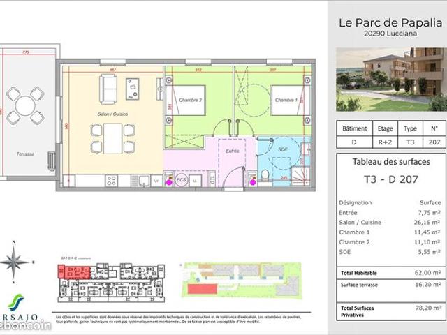 Appartement vente à Bastia, Lucciana