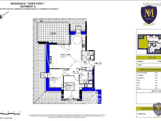Appartement vente à Mulhouse, Rosenau