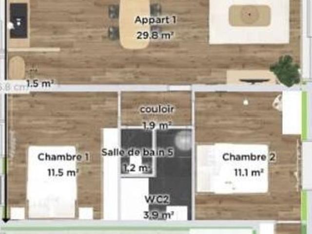 Appartement vente à Fougères, Ille-et-Vilaine