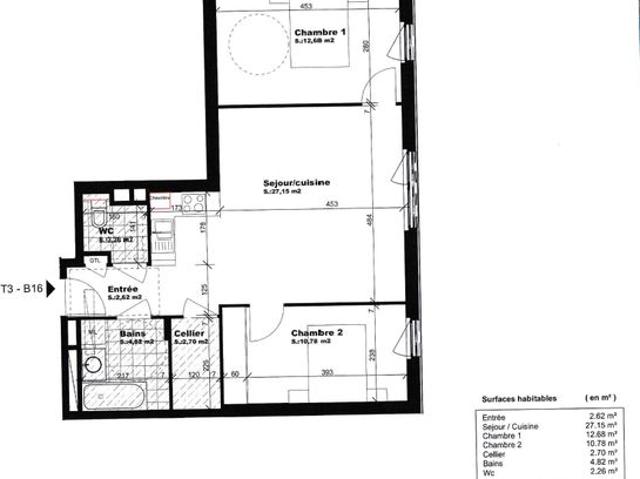 Appartement vente à Cognac, Bonneville
