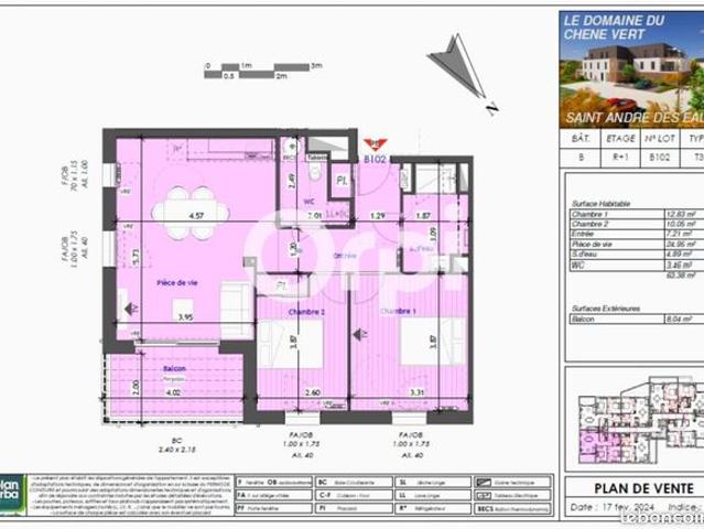 Appartement vente à Dinan, Bretagne