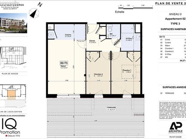 Appartement vente à Quimper, Bretagne