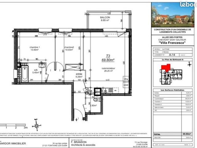 Appartement vente à Chevigny-Saint-Sauveur, Côte-d'Or