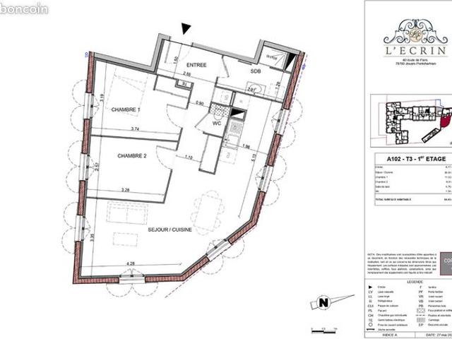 Appartement vente à Rambouillet, Jouars-pontchartrain