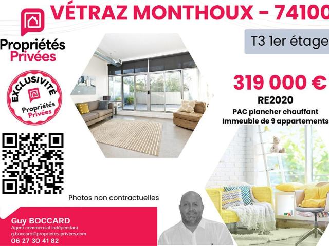 Appartement vente à La Ruaz, Vétraz-Monthoux