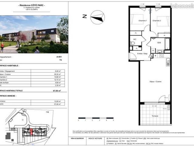Appartement vente à Rodez, Olemps