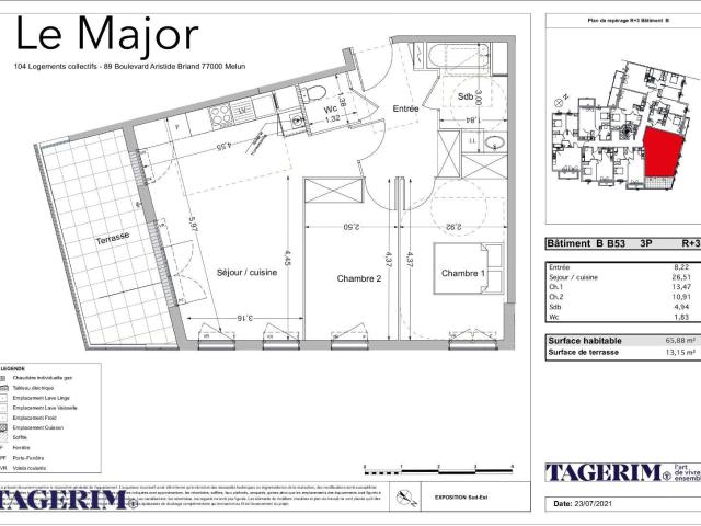 Appartement location à Melun, Vaux-le-pénil