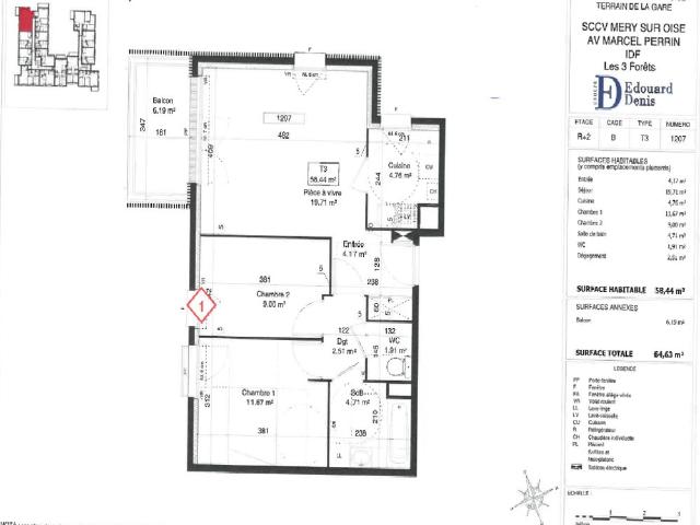 Appartement location à Pontoise, Méry-sur-oise