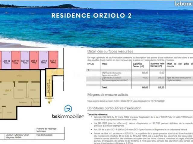 Appartement vente à Ajaccio, Grosseto-prugna