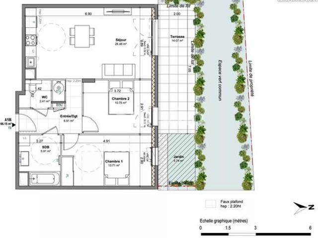 Appartement vente à Auxerre, Beaumont