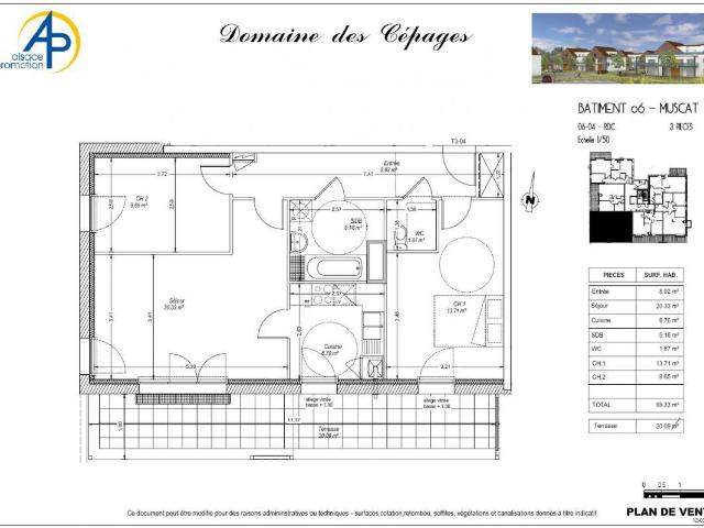 Appartement vente à Colmar-Ribeauvillé, Colmar