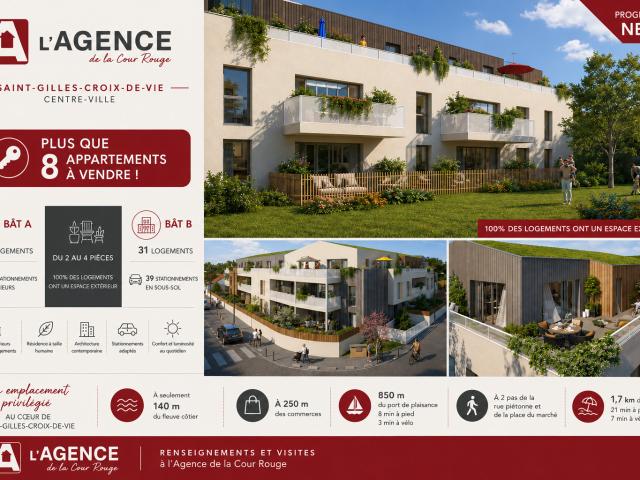 Appartement vente à Les Sables-d'Olonne, Saint-gilles-croix-de-vie