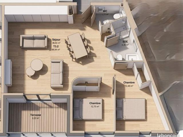 Appartement vente à Bonson, Loire