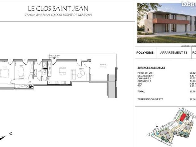 Appartement vente à Mont-de-Marsan, Mont-de-marsan