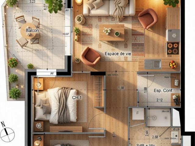 Appartement vente à Saint-Julien-en-Genevois, Ville-la-grand