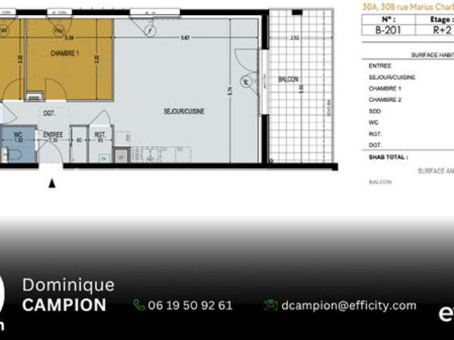 Appartement vente à Grenoble, Domène