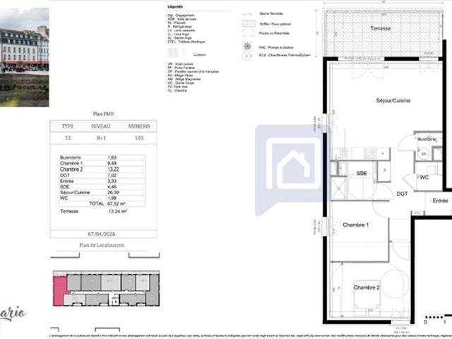 Appartement vente à Quimper, Bretagne