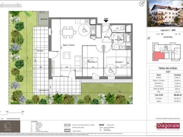 Appartement vente à Thonon-les-Bains, Perrignier
