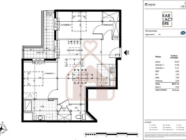Appartement vente à La Mairie - Salengro, Le Kremlin-Bicêtre