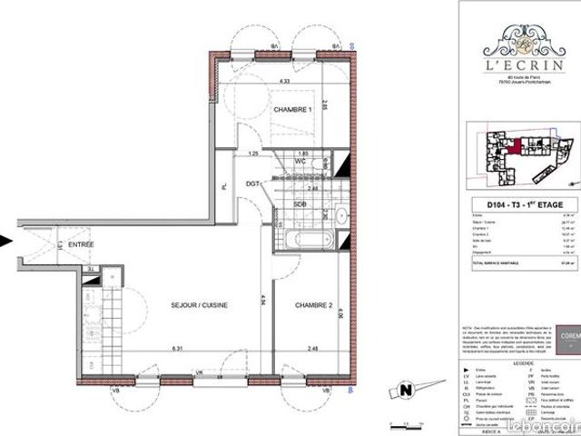 Appartement vente à Rambouillet, Jouars-pontchartrain