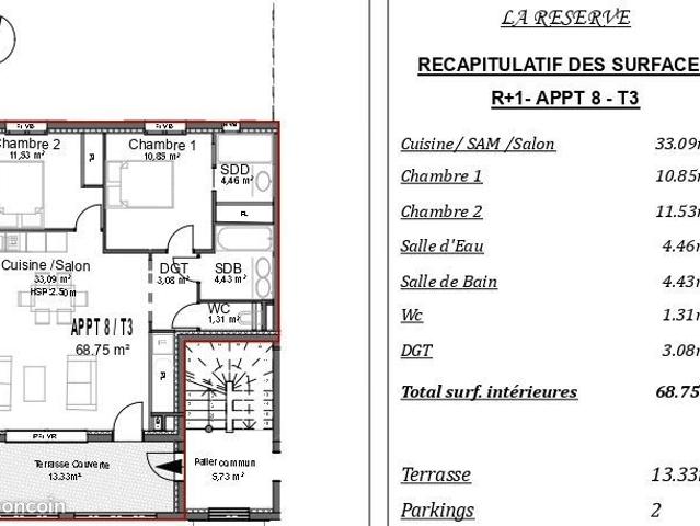 Appartement vente à Nîmes, Aubais