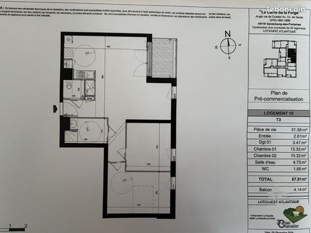 Appartement vente à Châteaubriant-Ancenis, Pays de la Loire