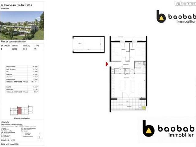 Appartement vente à Chambéry, Novalaise