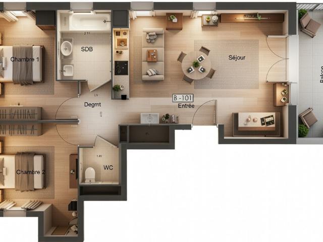 Appartement vente à Chambéry, Myans