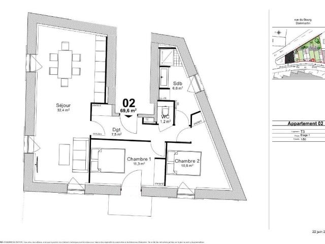 Appartement location à Le Besson, Dommartin