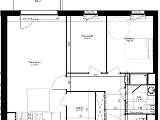 Appartement vente à Lille, Hem