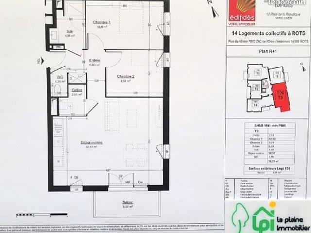 Appartement vente à Caen, Rots