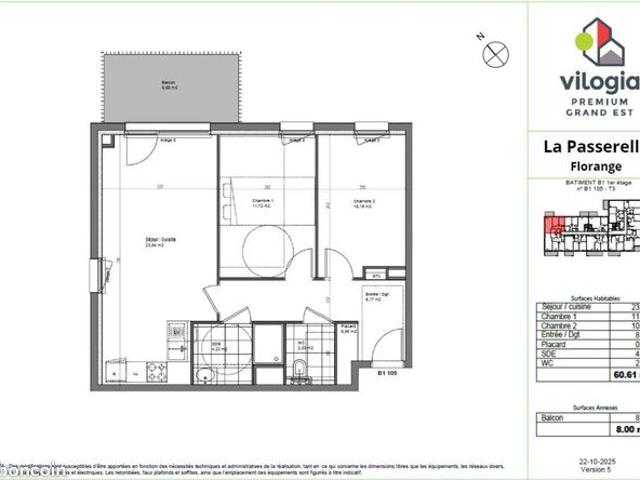 Appartement vente à Thionville, Florange