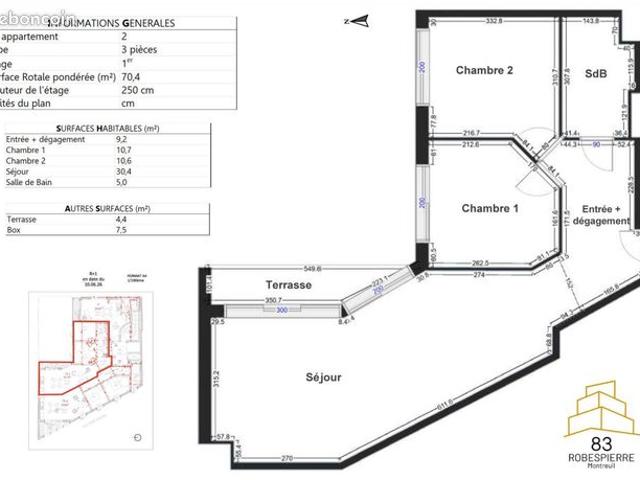 Appartement vente à Dreux, Montreuil