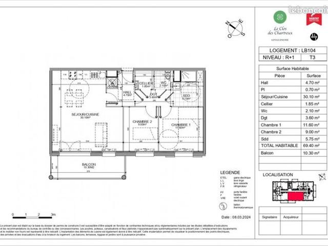 Appartement vente à Saint-Omer, Longuenesse
